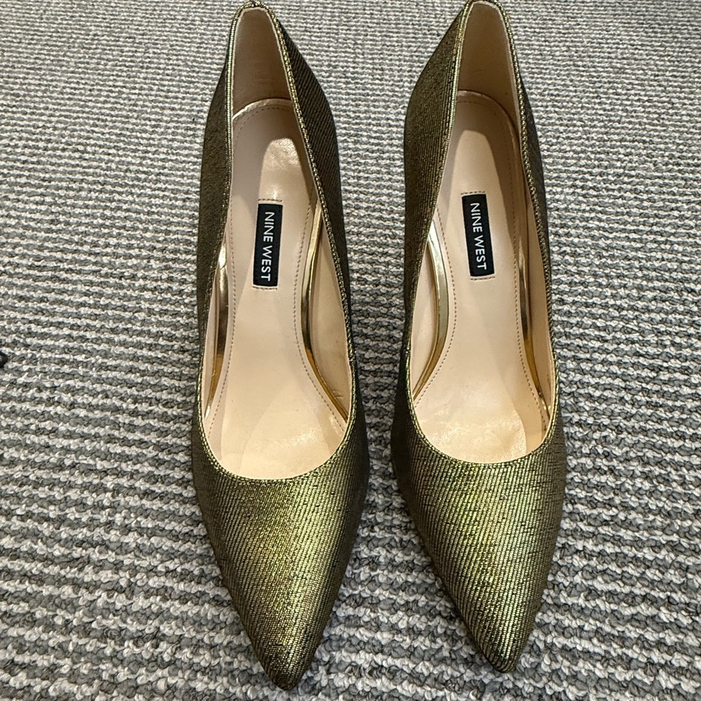 Nine West metallic heels